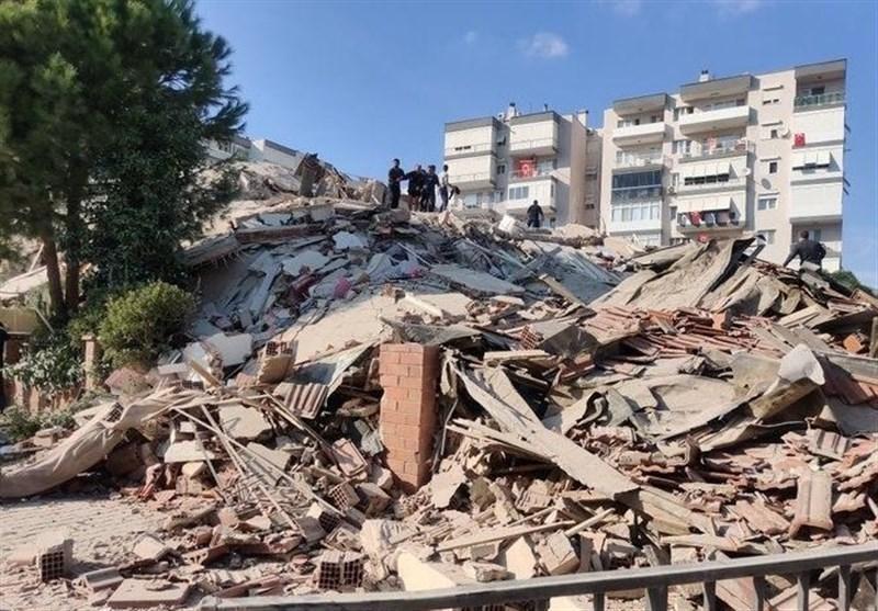 زمین لرزه 6.6 ریشتری در ازمیر ترکیه، 4 کشته و 152 زخمی