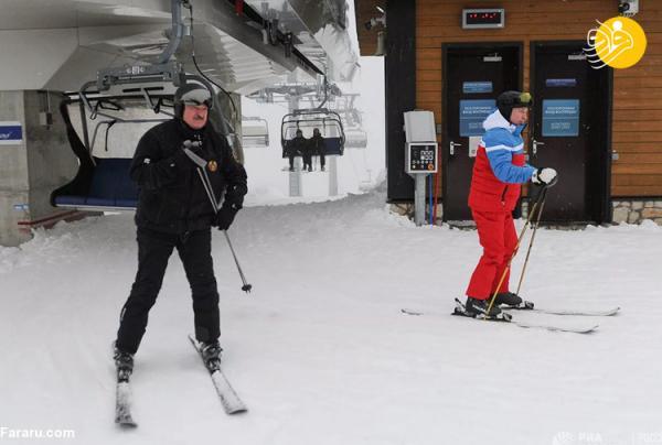 (ویدئو) پوتین مهارت خود را در اسکی نشان داد