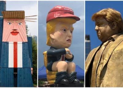 ترامپ، سردمدار مجسمه های مضحک