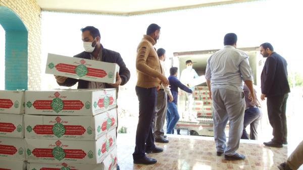توزیع یک هزار و 800 کیلوگرم گوشت به وسیله کانون های مساجد اروند بین نیازمندان